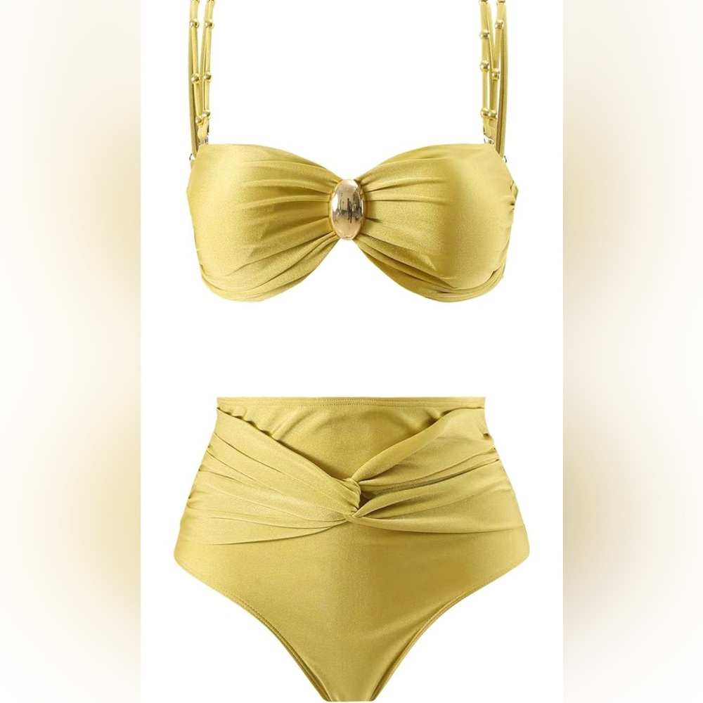 Gold Women's Swimwear Set